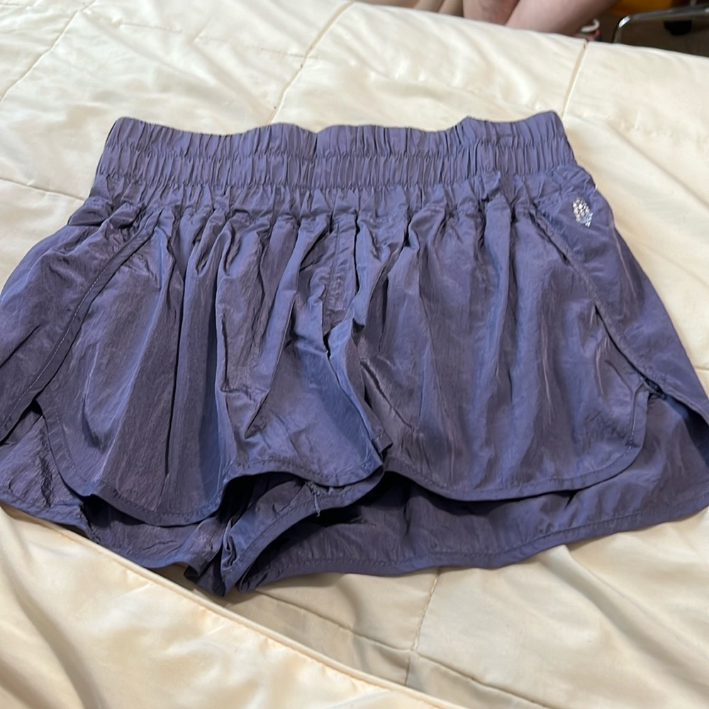 Free people movement purple shorts